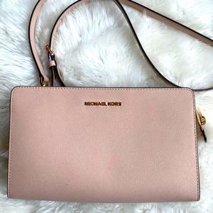 Michael Kors powder pink crossbody bag